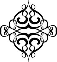 Handcrafted Black Line Art Border vector