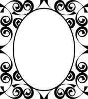 Minimalist Black Line Border for Web Design vector