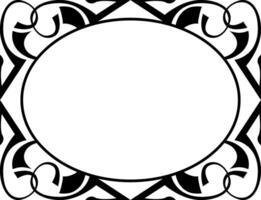 Sophisticated Black Border for Layouts vector