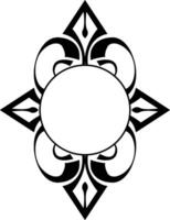 Thin and Decorative Black Border Art vector