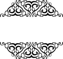 Hand-Drawn Black Line Art Borders for Backgrounds vector