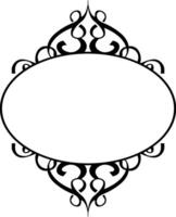 Classic Black Ornamental Border for Design Projects vector