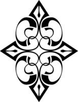 Classic Black Decorative Border Line Art for Graphics vector