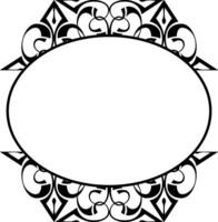 Black Geometric Line Art Borders for Frame Decoration vector