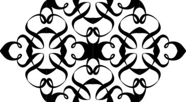 Abstract Line Art Black Frame vector