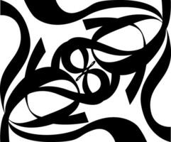 Black Line Art Border for Posters vector