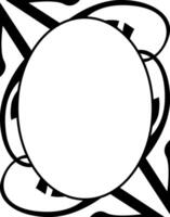 Clean and Simple Black Line Border vector