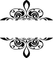 Professional Black Border for Business Graphics vector