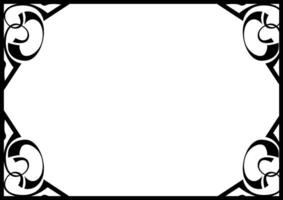 Artistic Black Borders for Branding vector