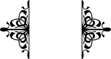 Artistic Black Border for Invitations vector