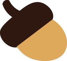 Simple Acorn Icon Illustration vector