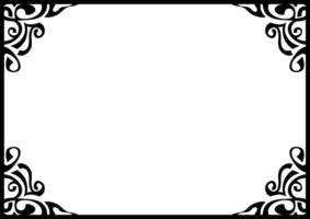 Sophisticated Black Border for Luxury Invitations vector