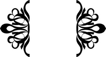 Thin Elegant Black Border Design vector