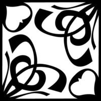 Detailed Black Ornamental Border for Digital Art vector
