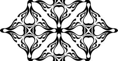 Decorative Frame with Black Line Art vector