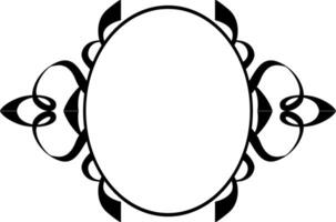 Decorative Black Frame for Timeless Backgrounds vector