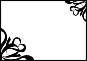 Abstract Black Border Decoration for Creative Design vector