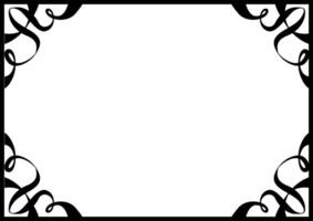 Traditional Black Border Line Pattern vector