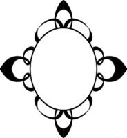Vintage Black Border Ornament for Art Projects vector