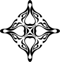 Black Decorative Frame for Background Design vector