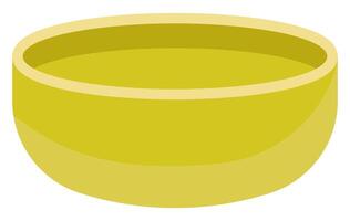 Empty bowl flat icon isolated on white background. vector