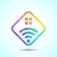 Smart house icon design illustration, Smart home technology and automation, low poly vector