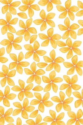 beautiful yellow frangipani flower pattern. Textile fabric motive