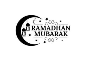 Ilustration of ramadhan with lentern vector