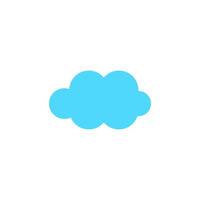 flat cloud icon design vector