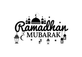 Ilustration of ramadhan with mousque vector