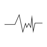 wave outline icon vector