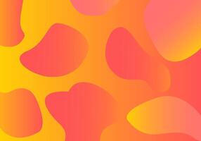 Orange abstract background with circle shapes vector