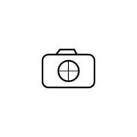camera outline icon design vector