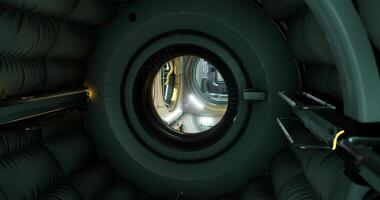 Exploring the interior of a futuristic spacecraft in low Earth orbit video