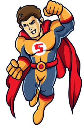 Superhero Guardians of Justice Mascot