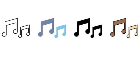 music concept line icon.. Simple element illustration. music concept outline symbol design. vector