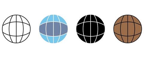 globe concept line icon. Simple element illustration.. globe concept outline symbol design. vector