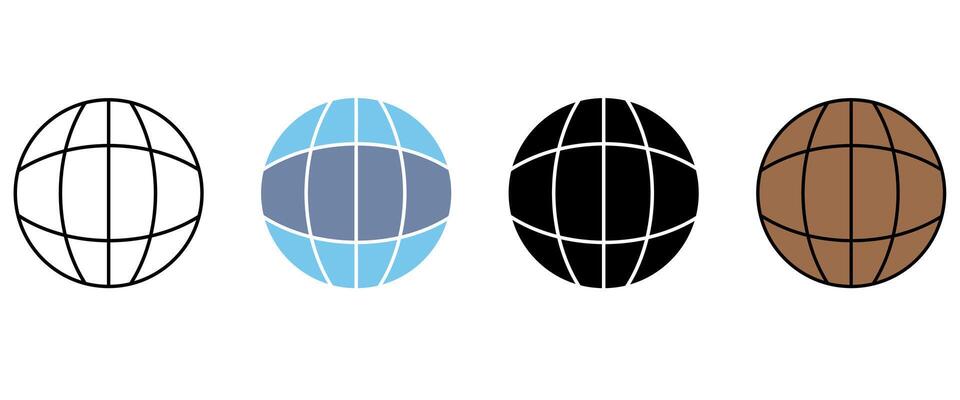 globe concept line icon. Simple element illustration.. globe concept outline symbol design.