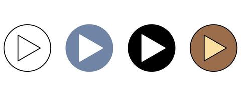 play concept line icon.. Simple element illustration. play concept outline symbol design. vector