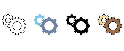 gear concept line icon. .Simple element illustration. gear concept outline symbol design. vector
