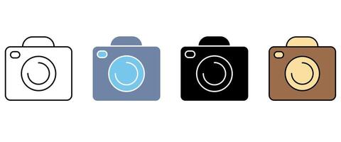 camera concept line icon. Simple element illustration. camera concept outline symbol design. vector