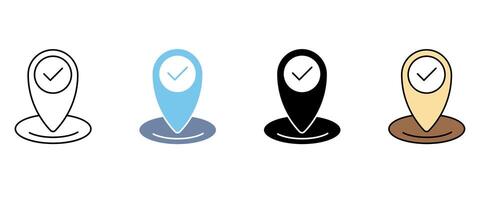 location concept line icon.. Simple element illustration. location concept outline symbol design. vector