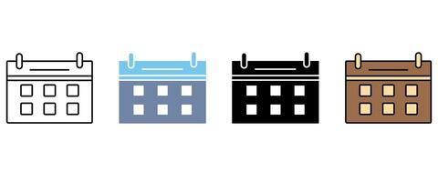 calendar concept line icon.. Simple element illustration. calendar concept outline symbol design. vector