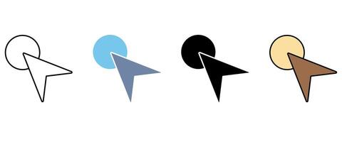 cursor concept line icon. Simple element illustration. cursor concept outline symbol design. vector