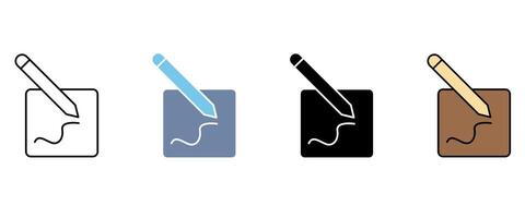edit concept line icon. .Simple element illustration. edit concept outline symbol design. vector
