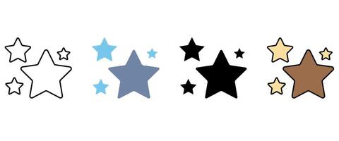 star concept line icon. Simple element illustration. star concept outline symbol design. vector