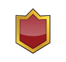 Shield badge. protect shield cartoon for game. illustration vector