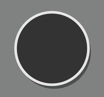Circle Frames. Blank Frame Template Mockup vector