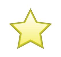 Realistic star rating, isolated on white background vector