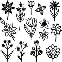 Digital flower icon design vector